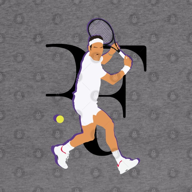Roger Federer Grand Slam Collage by Jackshun